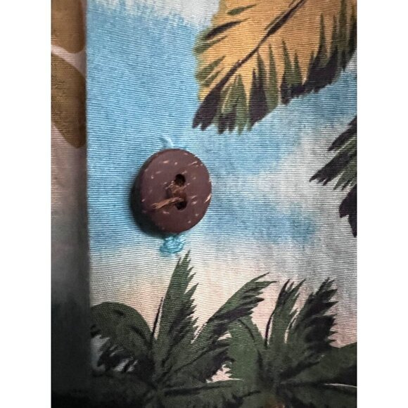 Hilo Hattie Men Vintage Tiki Hawaiian Aloha Button Up Shirt XL Pocket Cotton USA - Picture 6 of 8